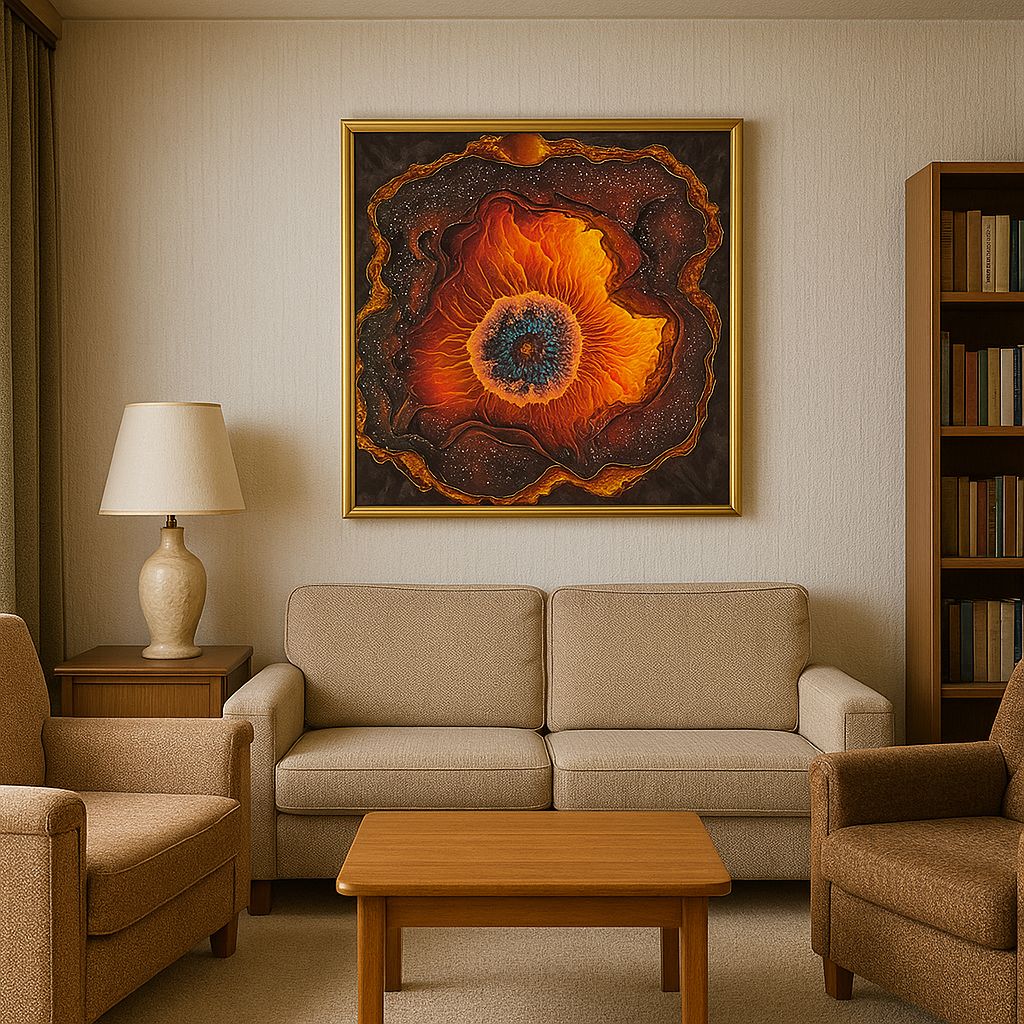 Cuadro Decorativo " Corazón de Fuego" - ALTOQUE