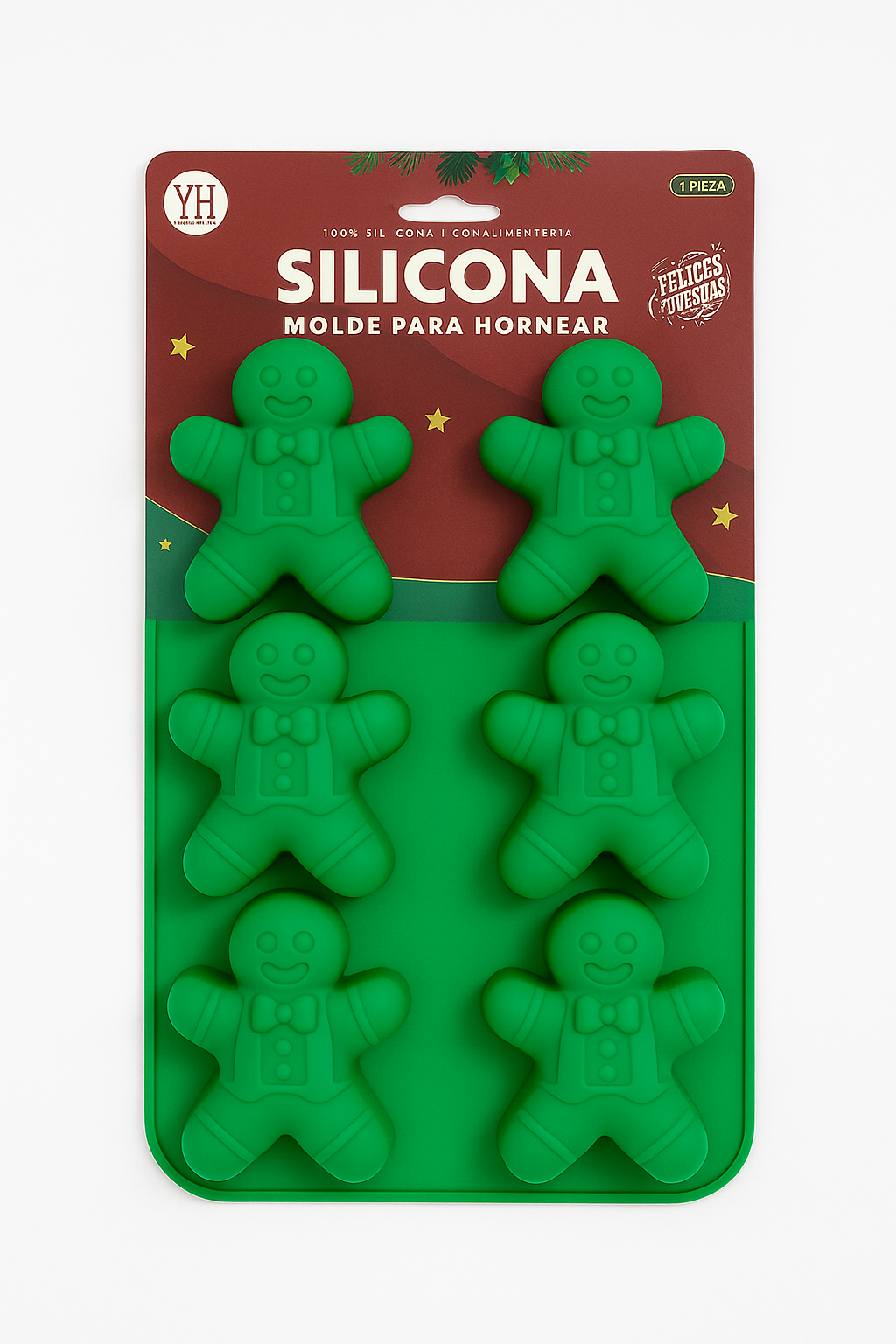 Moldes de Silicona Navideños para Hornear