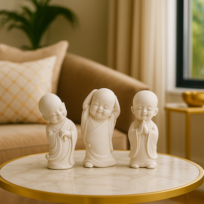 Set de 3 Buda Monjes