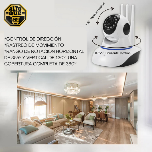 Cámara de Seguridad WiFi con conexión USB - ALTOQUE